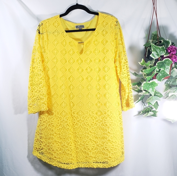 JM Collection Tops - JM Collection Yellow Top